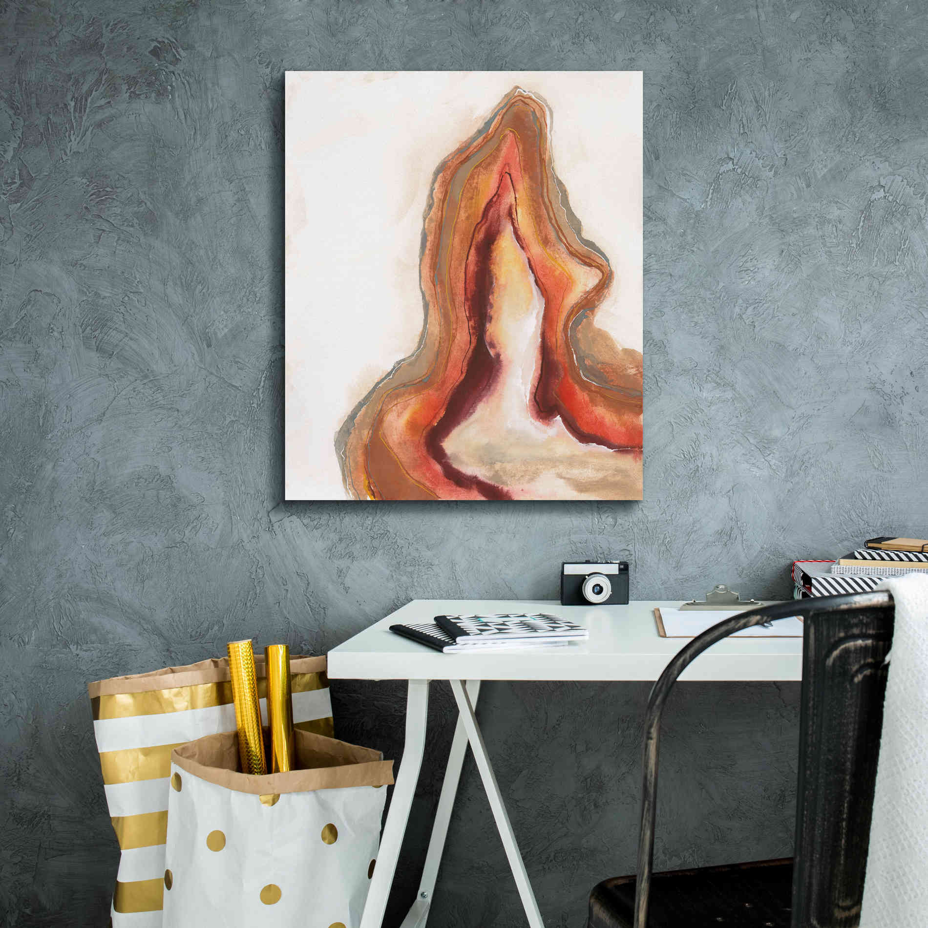 'Watercolor Geode VI' by Chris Paschke, Canvas Wall Art,20 x 24