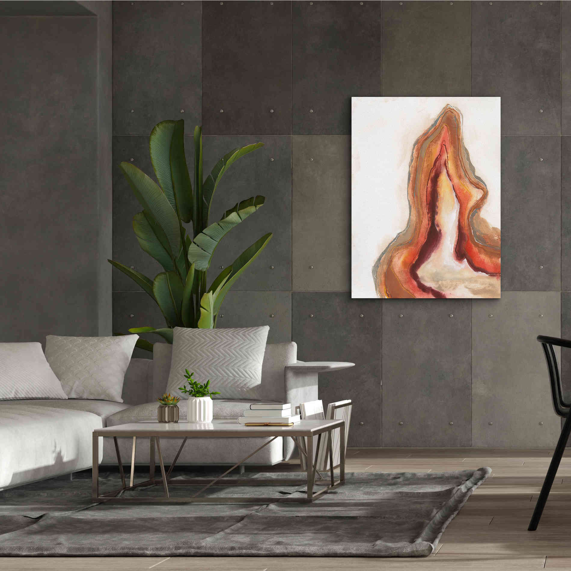'Watercolor Geode VI' by Chris Paschke, Canvas Wall Art,40 x 54
