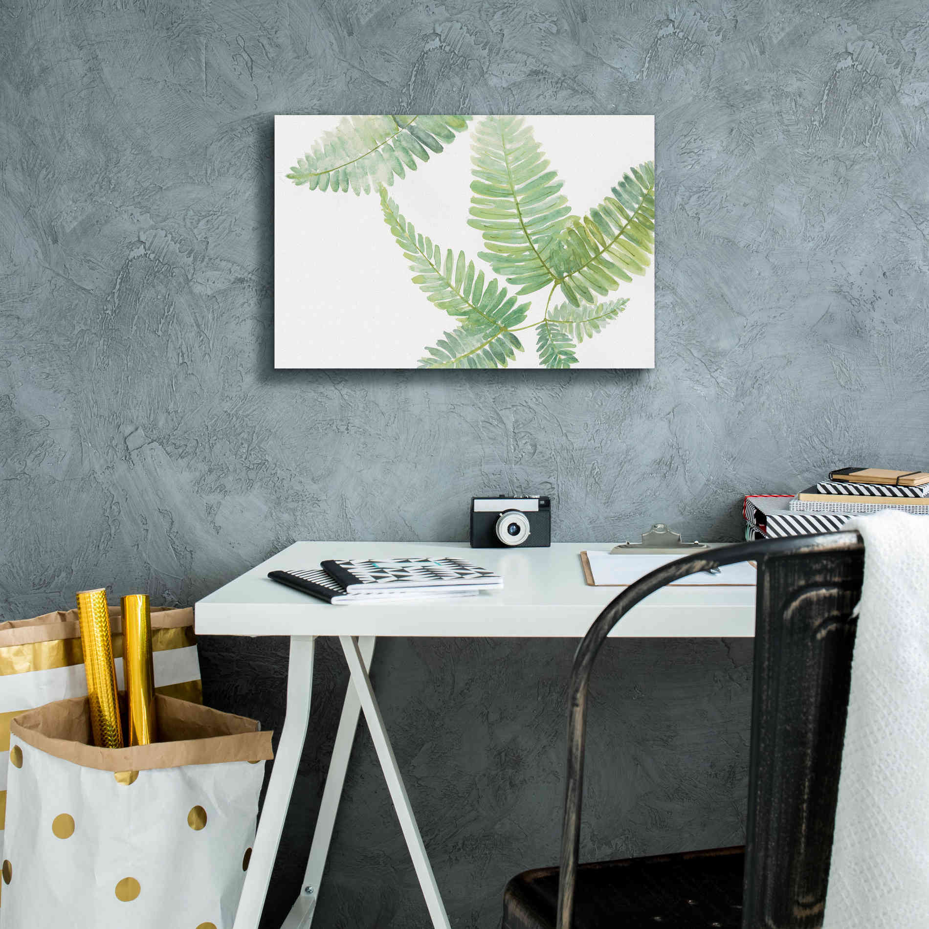 'Ferns II' by Chris Paschke, Canvas Wall Art,18 x 12