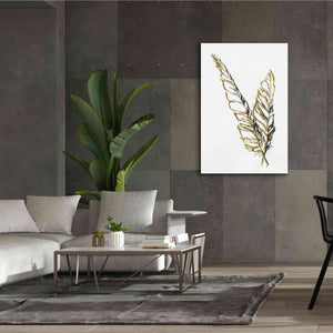 'Gilded Raven Feather' by Chris Paschke, Canvas Wall Art,40 x 60