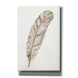 'Gold Feathers IX' by Chris Paschke, Canvas Wall Art