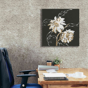 'Gilded Sunflowers' by Chris Paschke, Canvas Wall Art,26 x 26