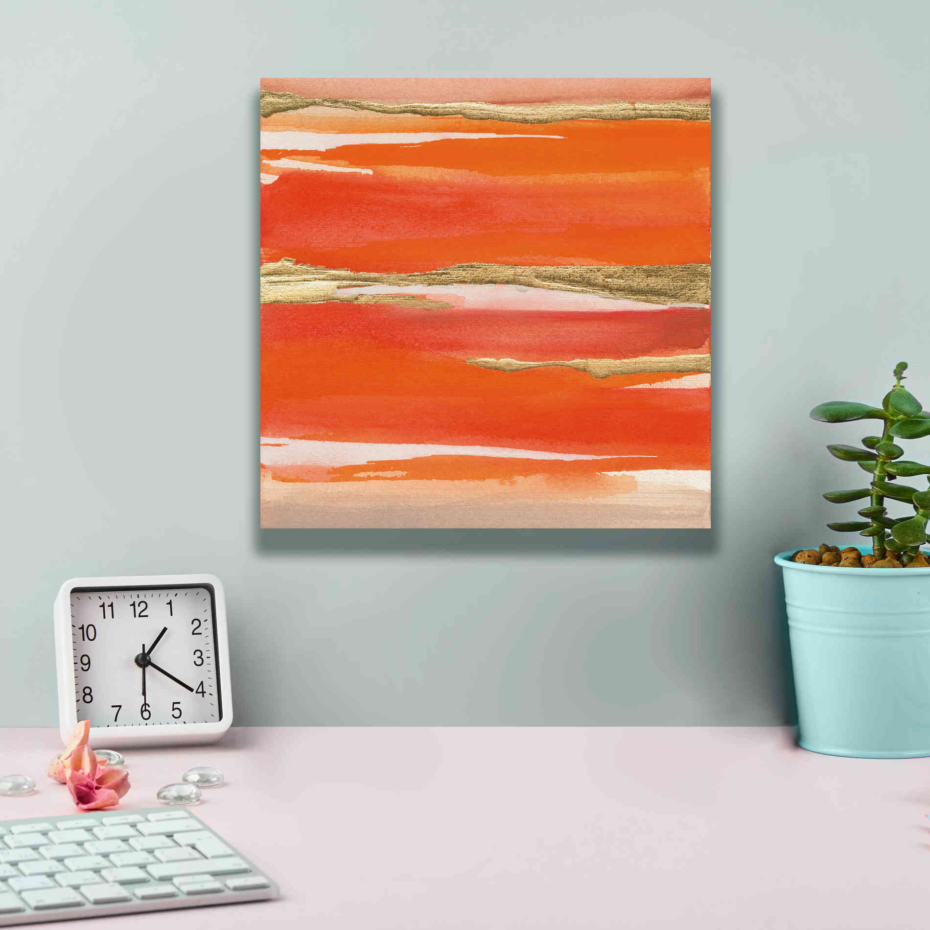 'Gilded Mandarin I' by Chris Paschke, Canvas Wall Art,12 x 12