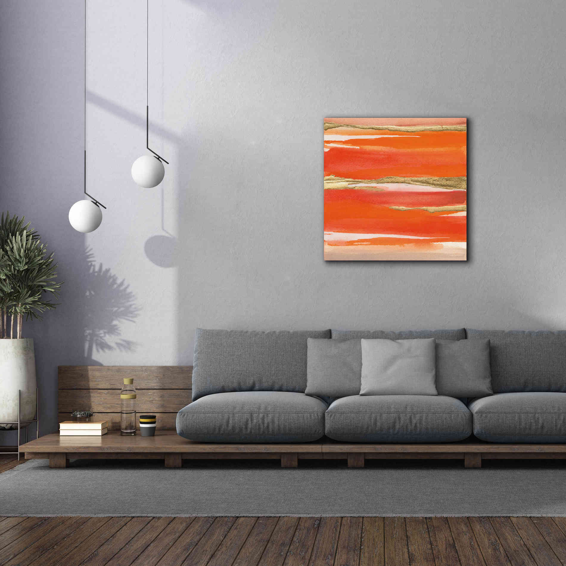 'Gilded Mandarin I' by Chris Paschke, Canvas Wall Art,37 x 37