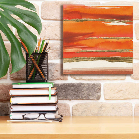 Image of 'Gilded Mandarin II' by Chris Paschke, Canvas Wall Art,12 x 12