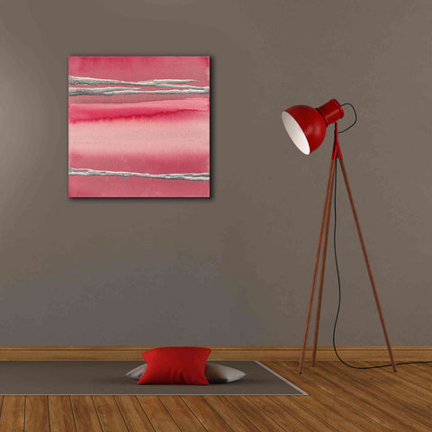 Image of 'Silver Rose I' by Chris Paschke, Canvas Wall Art,26 x 26