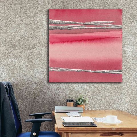 Image of 'Silver Rose I' by Chris Paschke, Canvas Wall Art,37 x 37