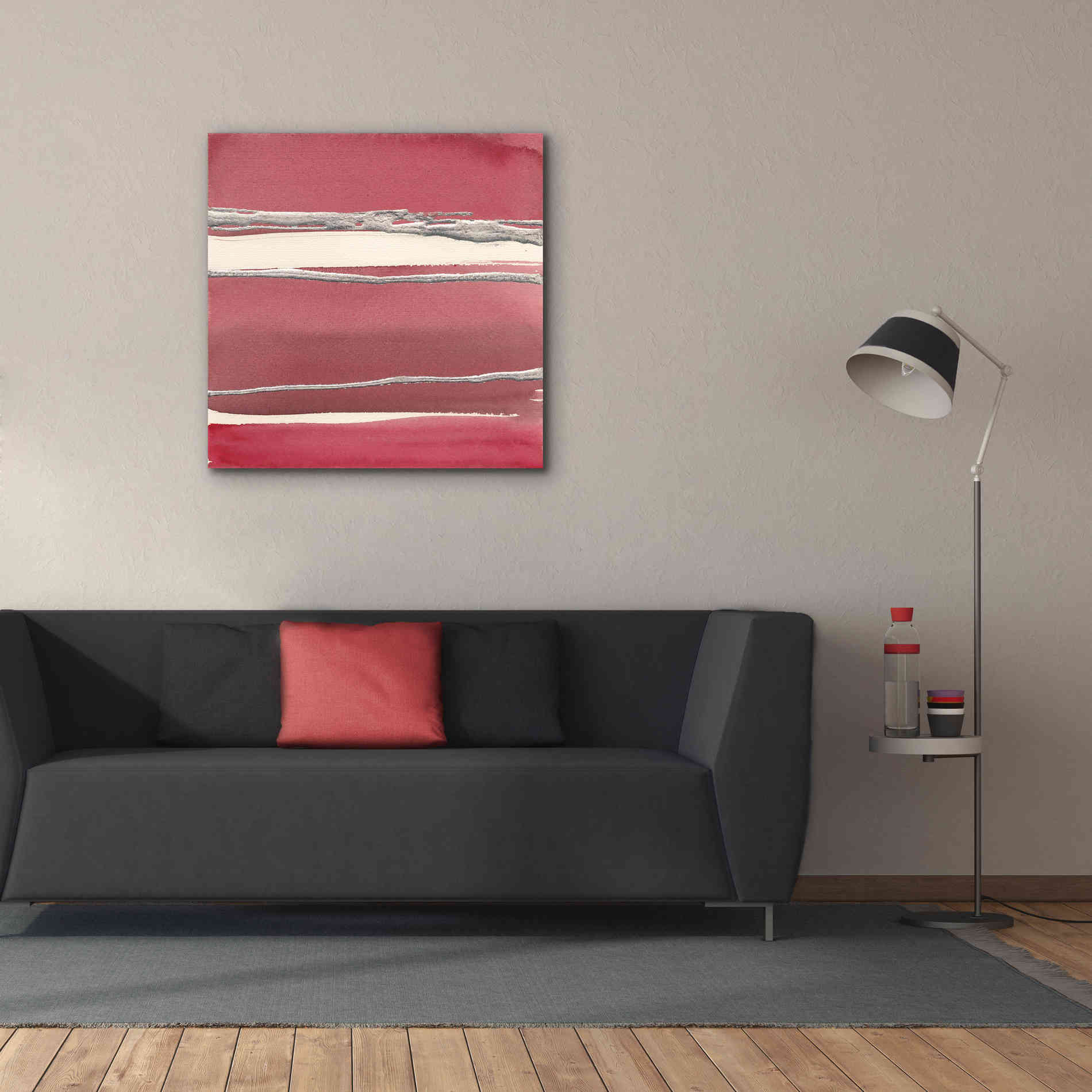 'Silver Rose II' by Chris Paschke, Canvas Wall Art,37 x 37