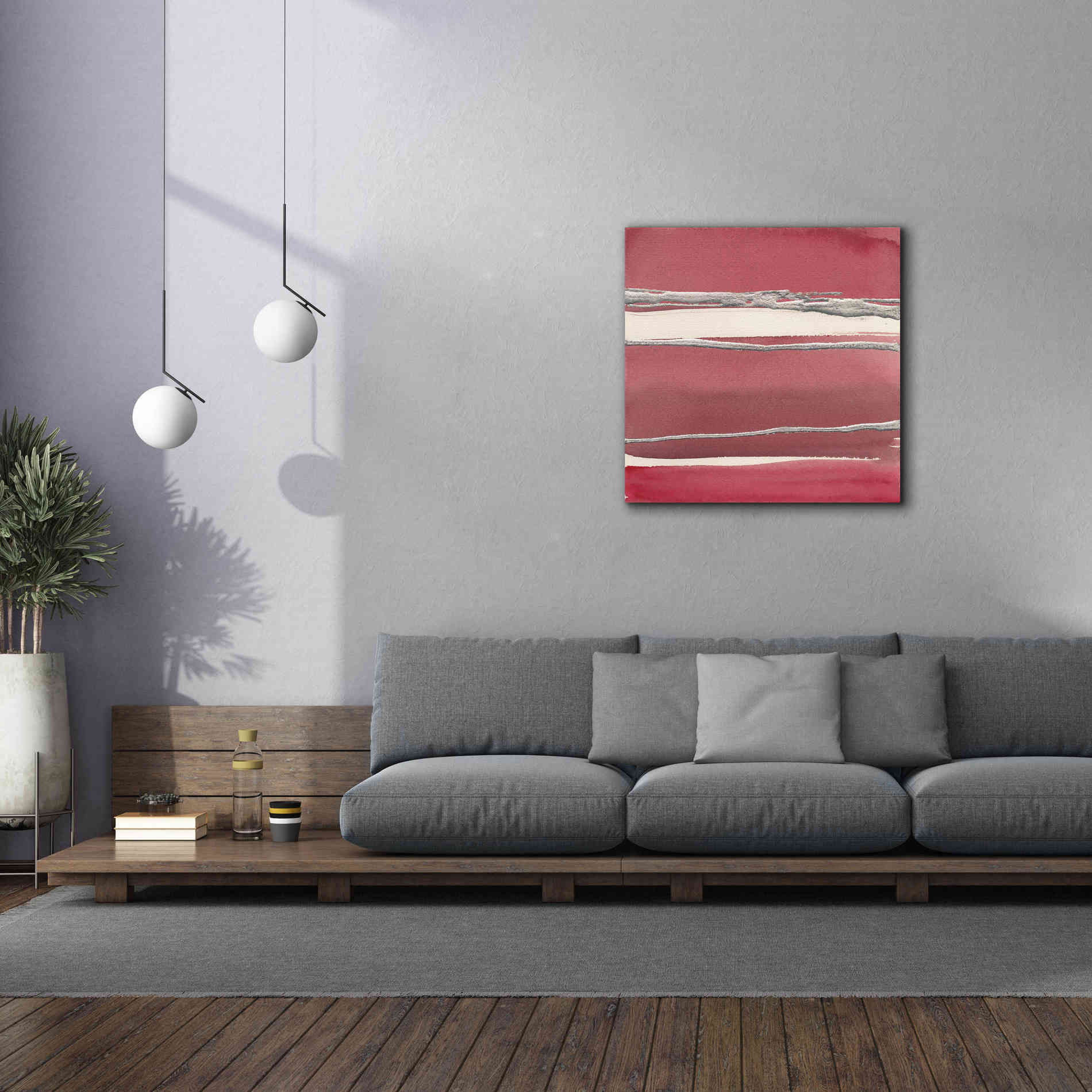 'Silver Rose II' by Chris Paschke, Canvas Wall Art,37 x 37