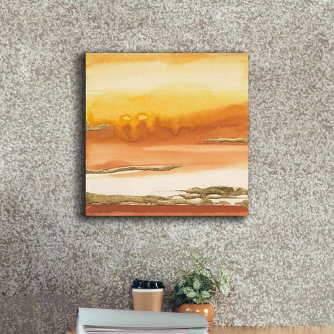 Image of 'Gilded Amber I' by Chris Paschke, Canvas Wall Art,18 x 18