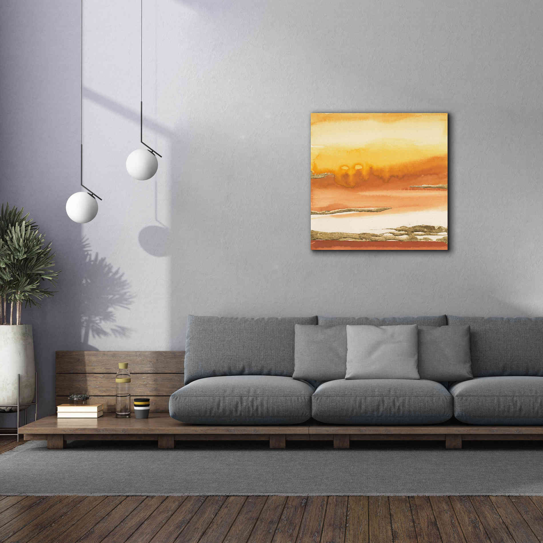 'Gilded Amber I' by Chris Paschke, Canvas Wall Art,37 x 37