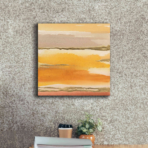 Image of 'Gilded Amber II' by Chris Paschke, Canvas Wall Art,18 x 18