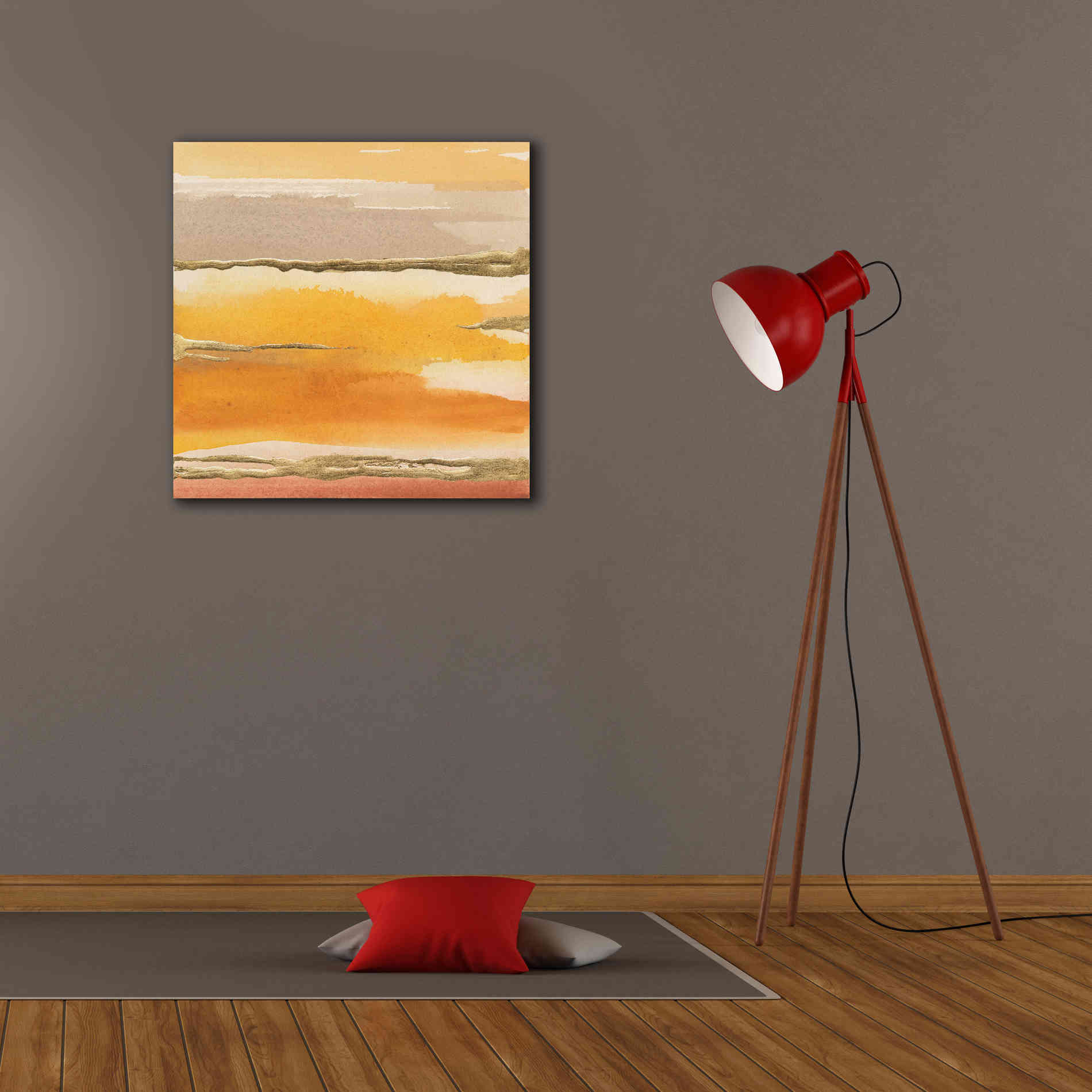 'Gilded Amber II' by Chris Paschke, Canvas Wall Art,26 x 26