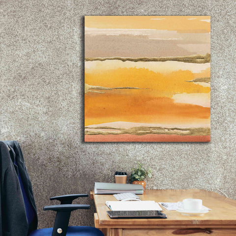 Image of 'Gilded Amber II' by Chris Paschke, Canvas Wall Art,37 x 37