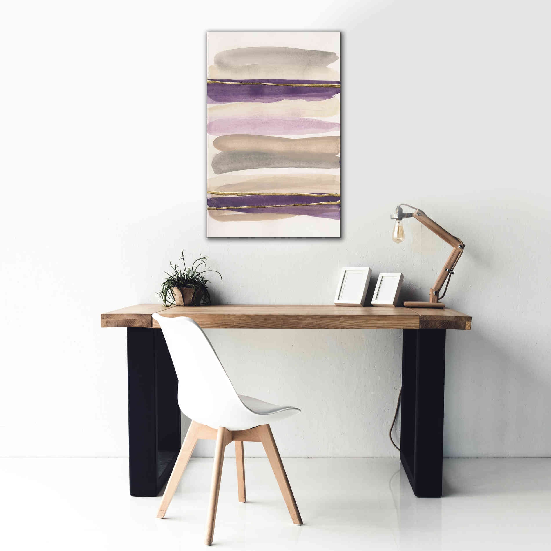 'Gilded Amethyst I' by Chris Paschke, Canvas Wall Art,26 x 40
