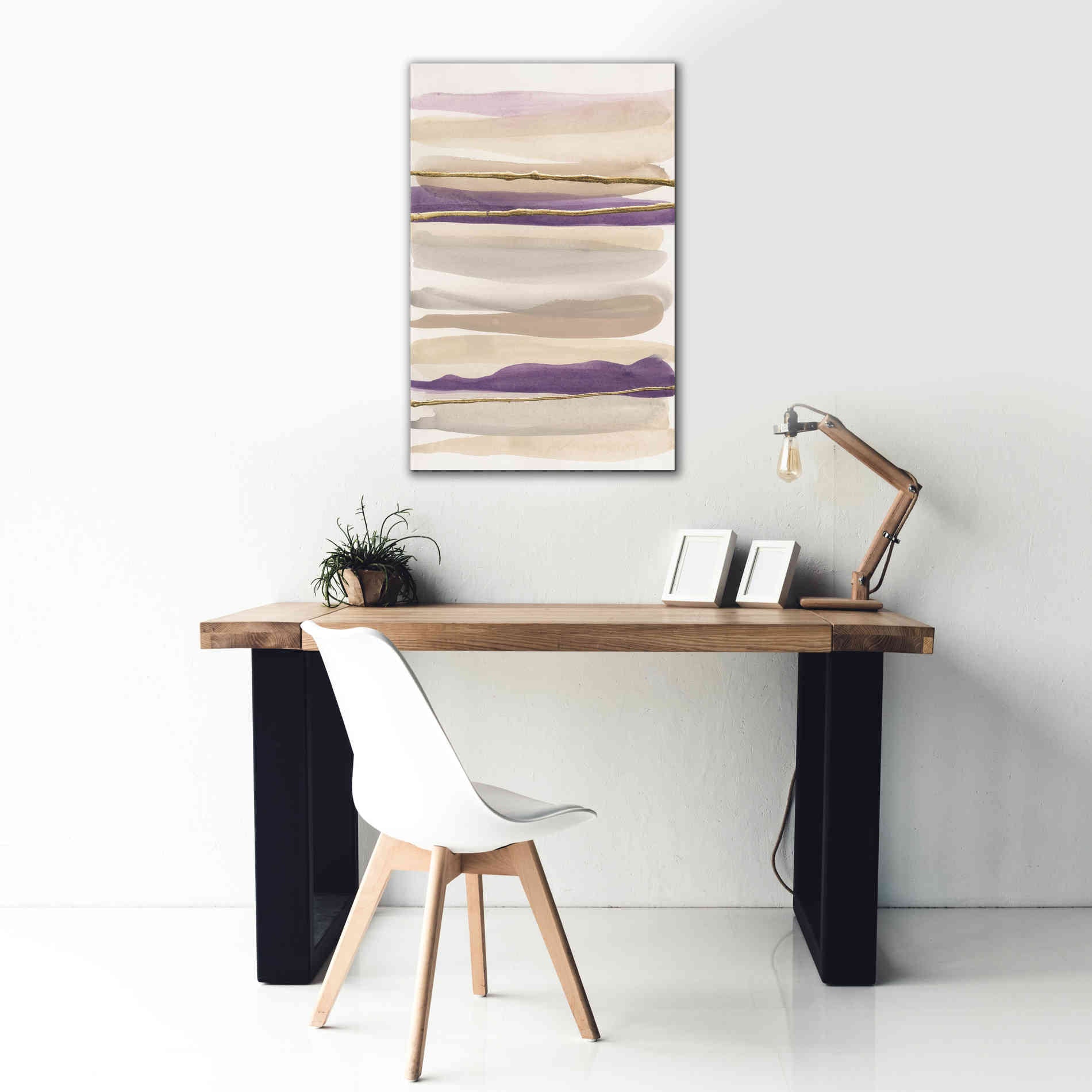 'Gilded Amethyst II' by Chris Paschke, Canvas Wall Art,26 x 40
