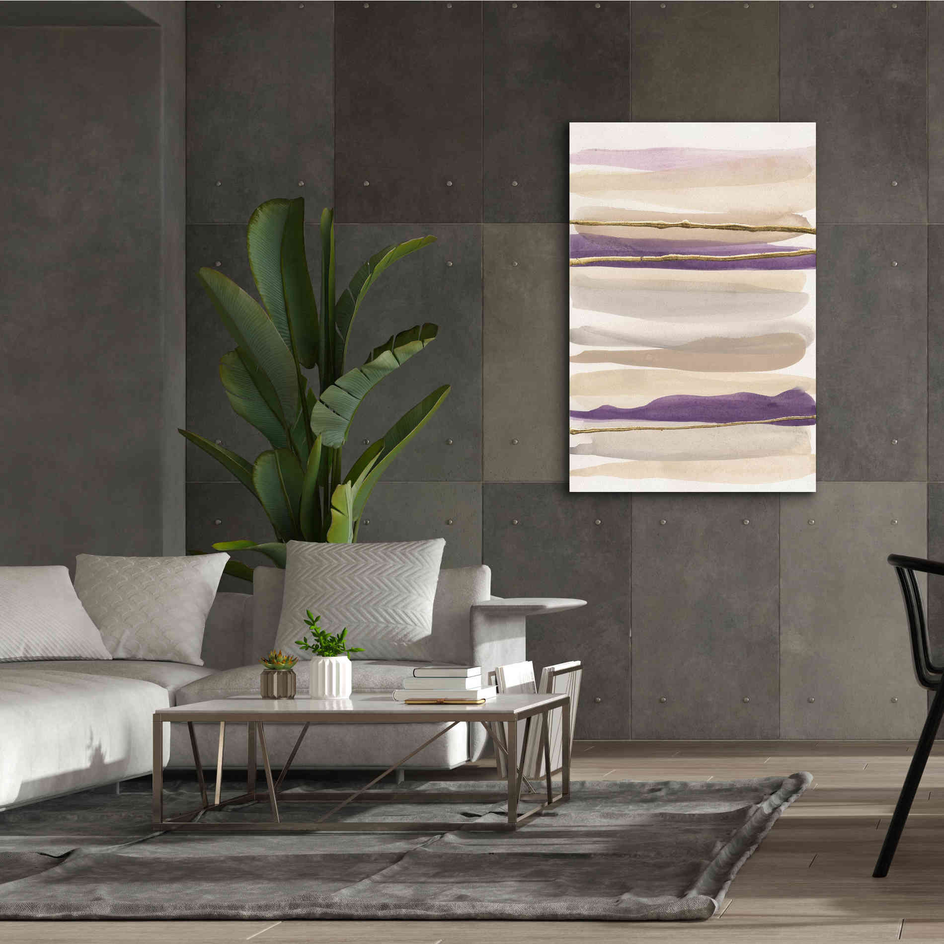 'Gilded Amethyst II' by Chris Paschke, Canvas Wall Art,40 x 60