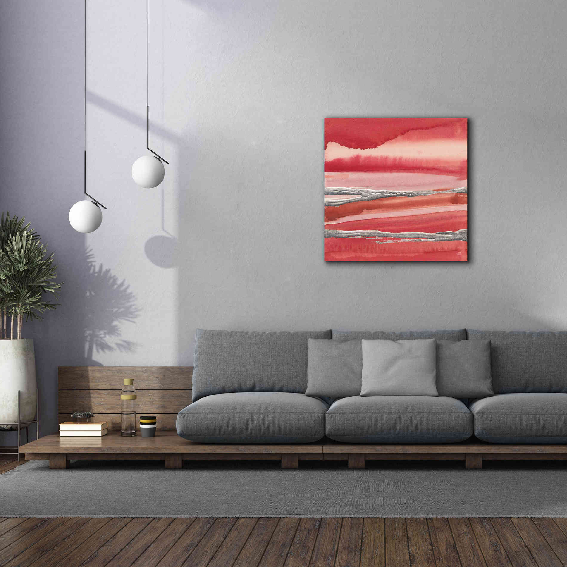 'Silver Marsh' by Chris Paschke, Canvas Wall Art,37 x 37