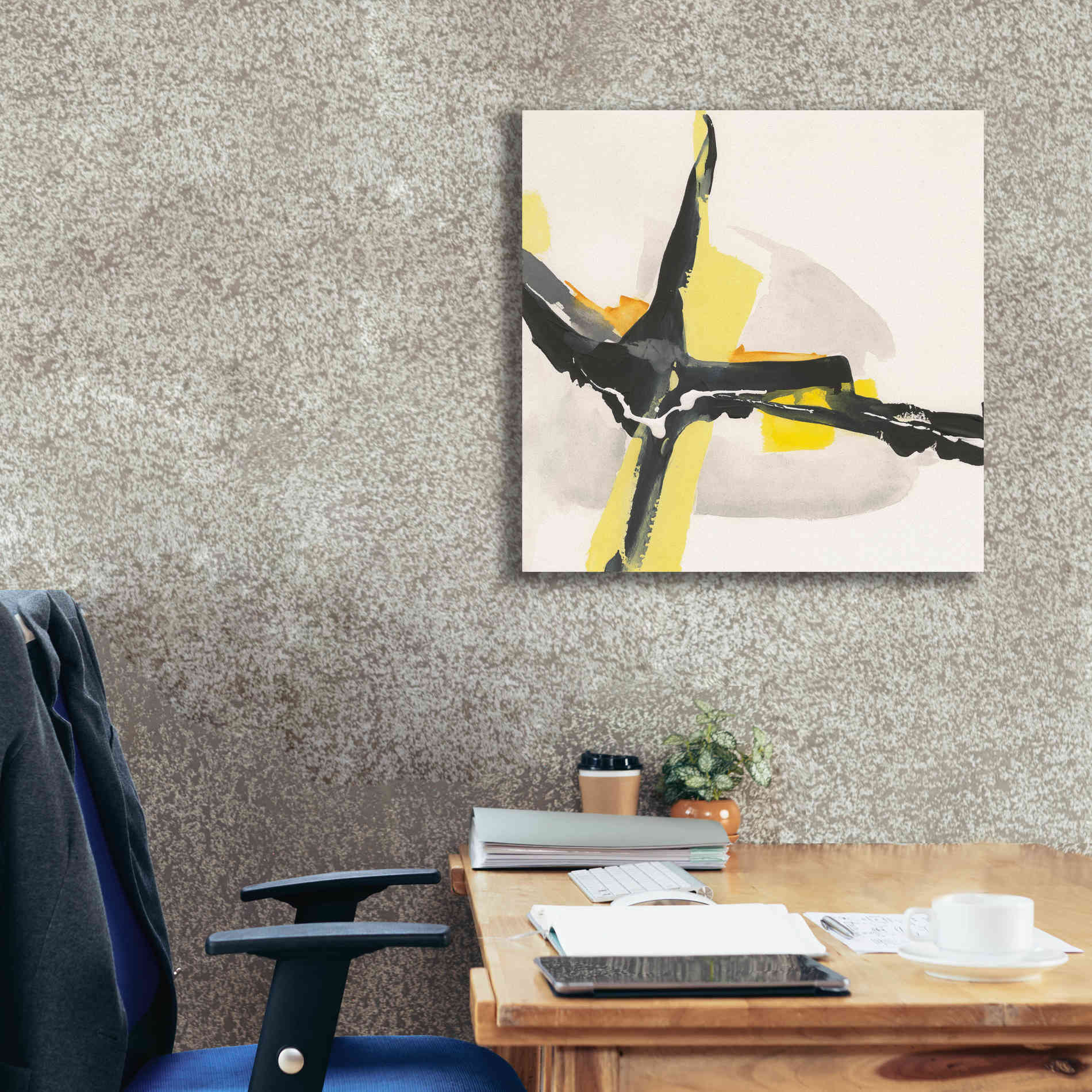 'Creamy Yellow I' by Chris Paschke, Canvas Wall Art,26 x 26