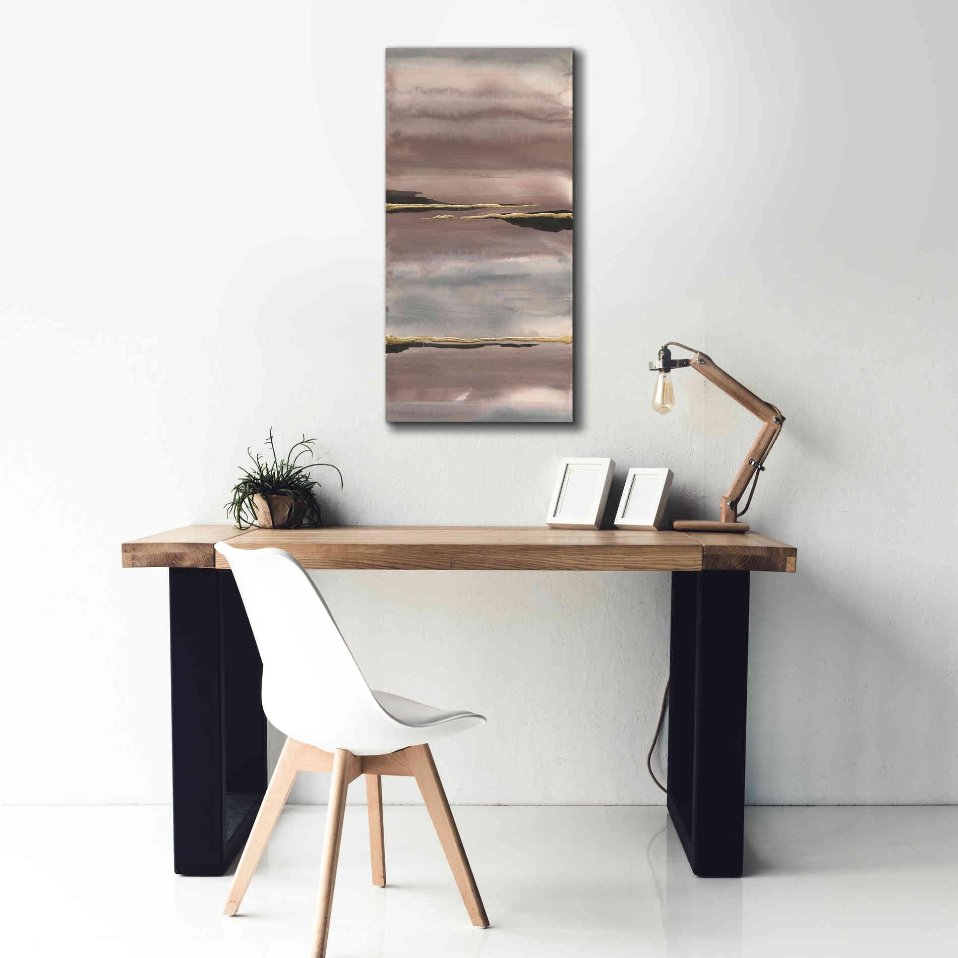 'Gilded Morning Fog III' by Chris Paschke, Canvas Wall Art,20 x 40
