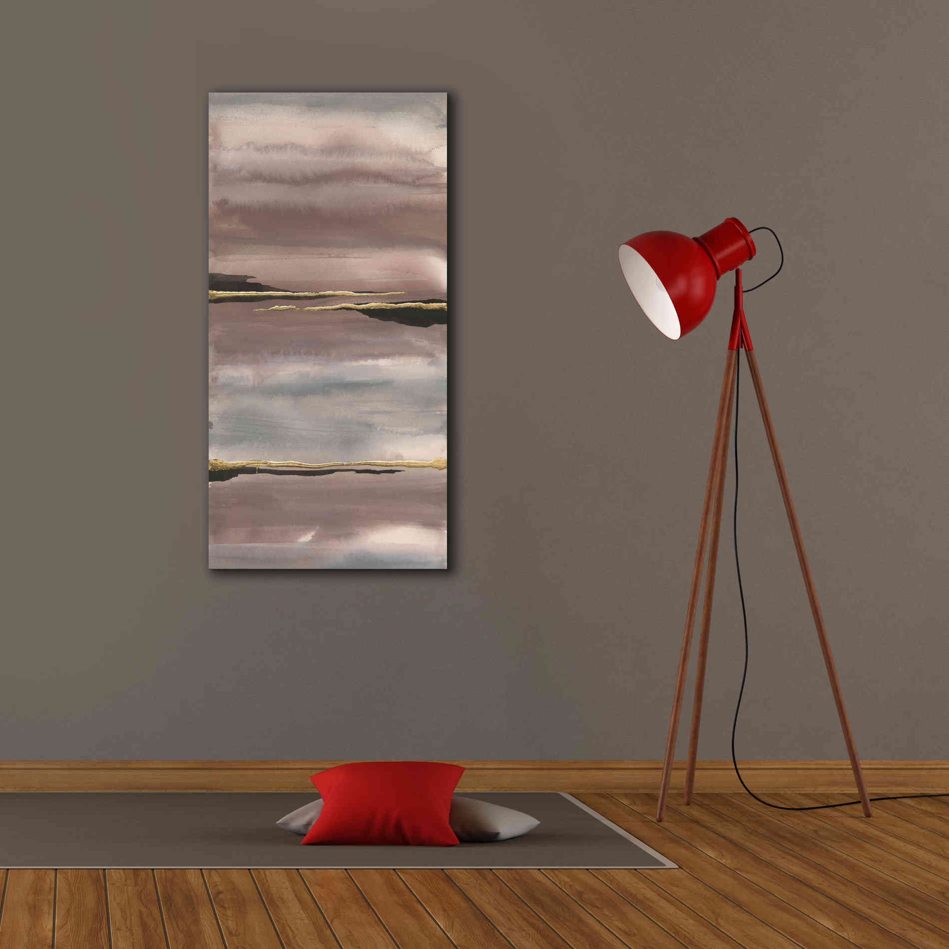 'Gilded Morning Fog III' by Chris Paschke, Canvas Wall Art,20 x 40