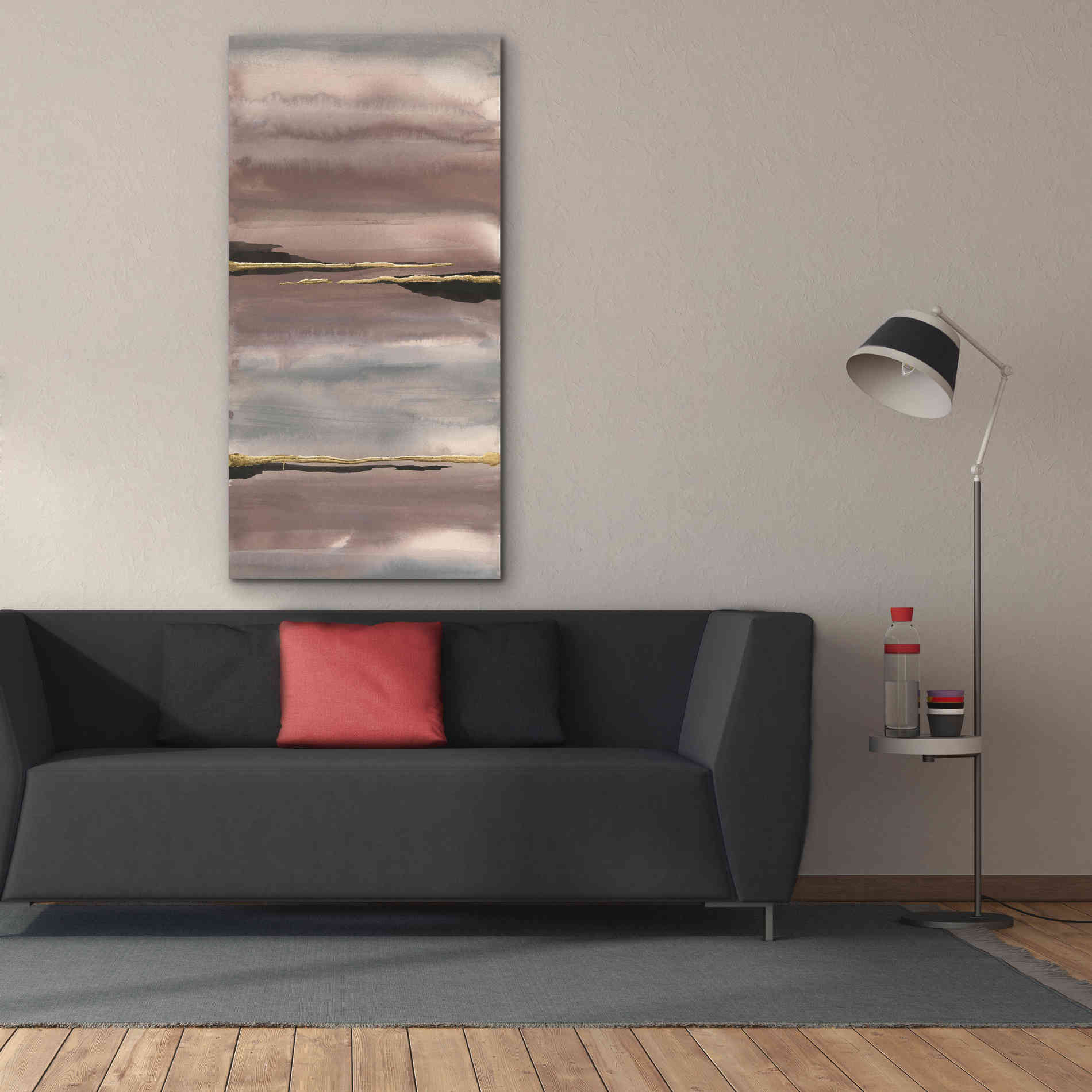 'Gilded Morning Fog III' by Chris Paschke, Canvas Wall Art,30 x 60