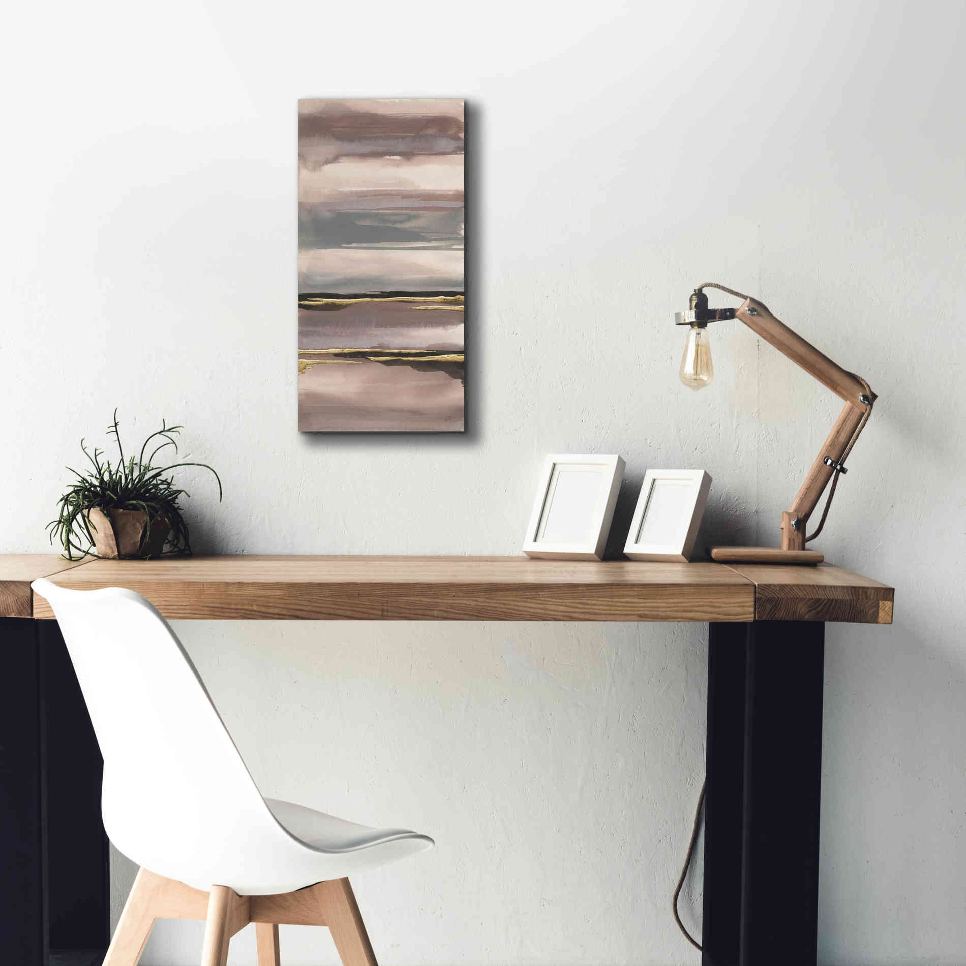 'Gilded Morning Fog IV' by Chris Paschke, Canvas Wall Art,12 x 24