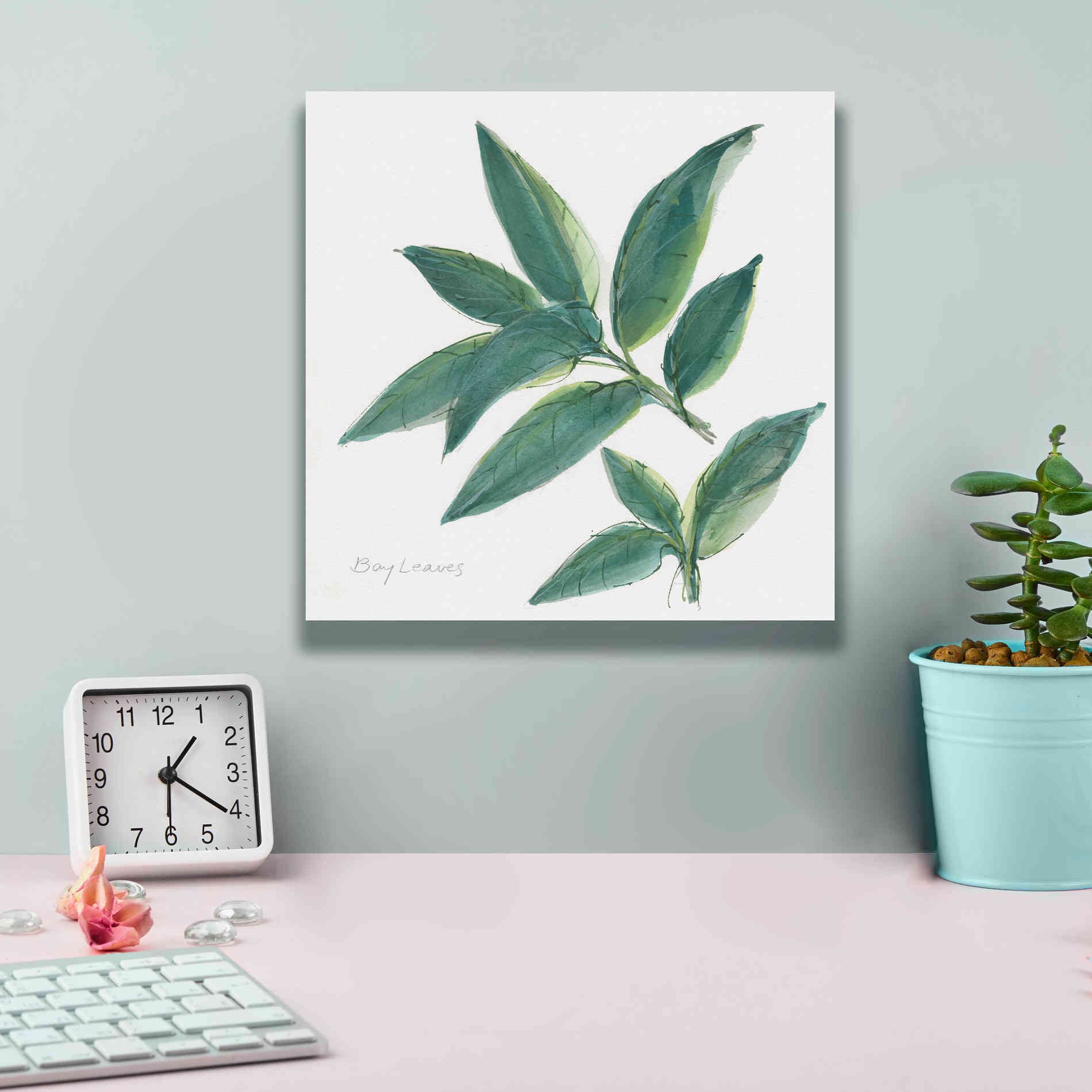 'Bay Leaf' by Chris Paschke, Canvas Wall Art,12 x 12