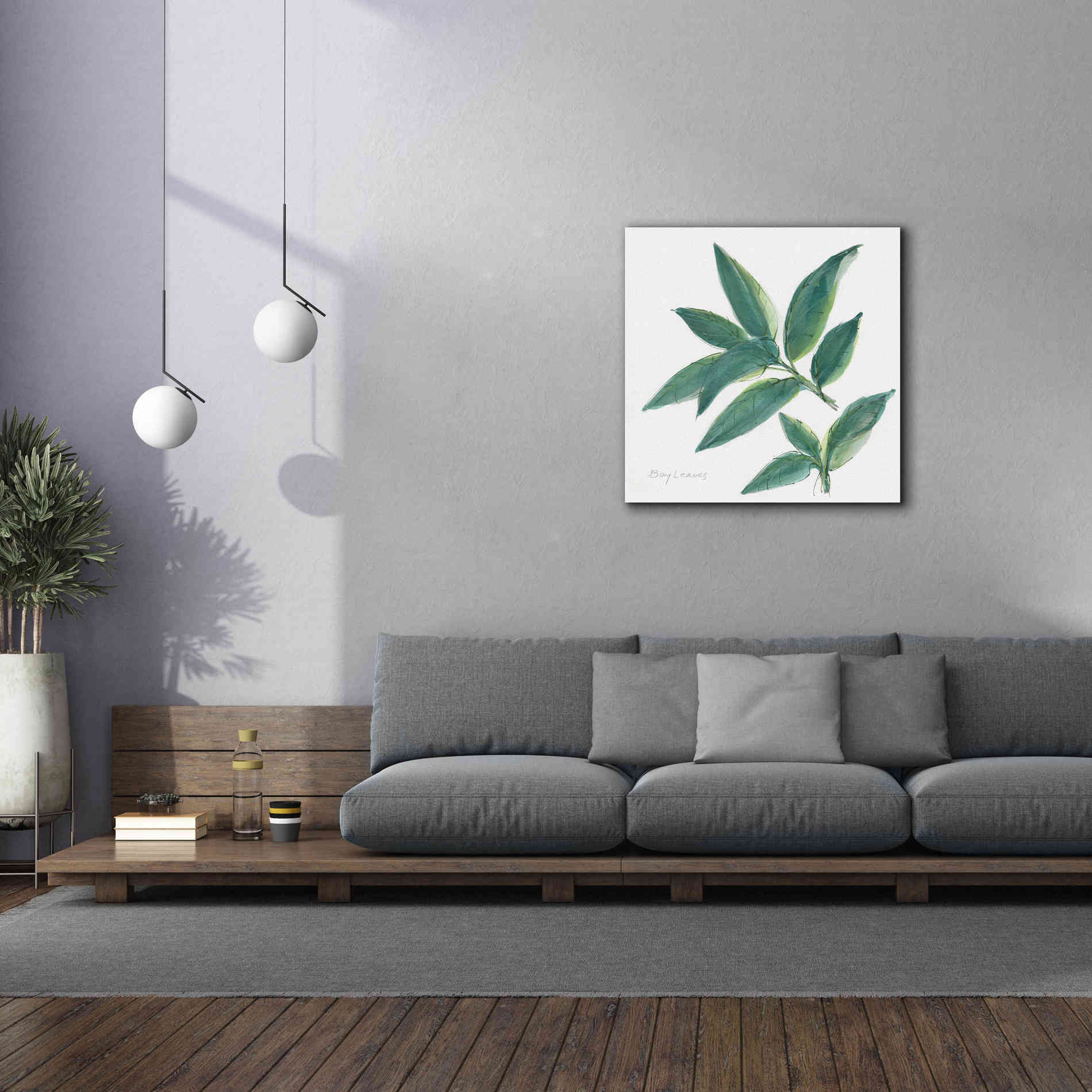 'Bay Leaf' by Chris Paschke, Canvas Wall Art,37 x 37