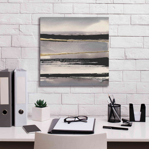 Image of 'Gilded Grey I' by Chris Paschke, Canvas Wall Art,18 x 18