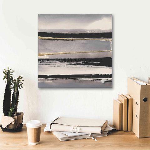 Image of 'Gilded Grey I' by Chris Paschke, Canvas Wall Art,18 x 18