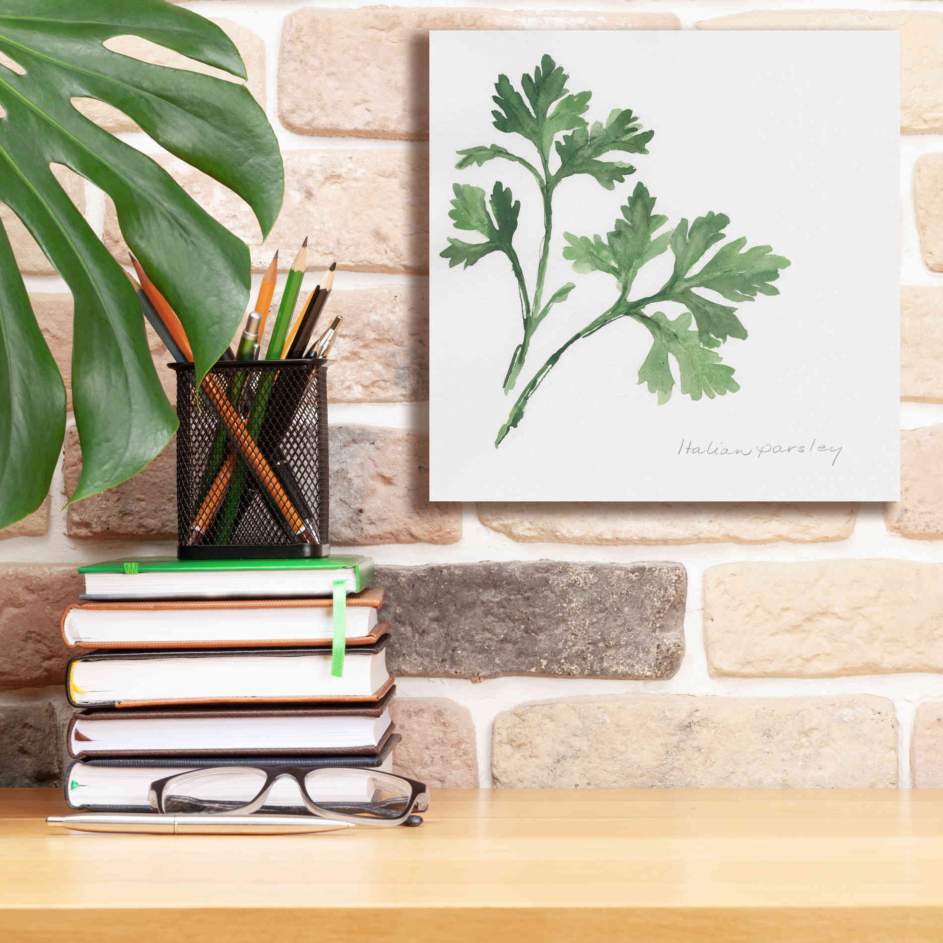 'Italian Parsley' by Chris Paschke, Canvas Wall Art,12 x 12