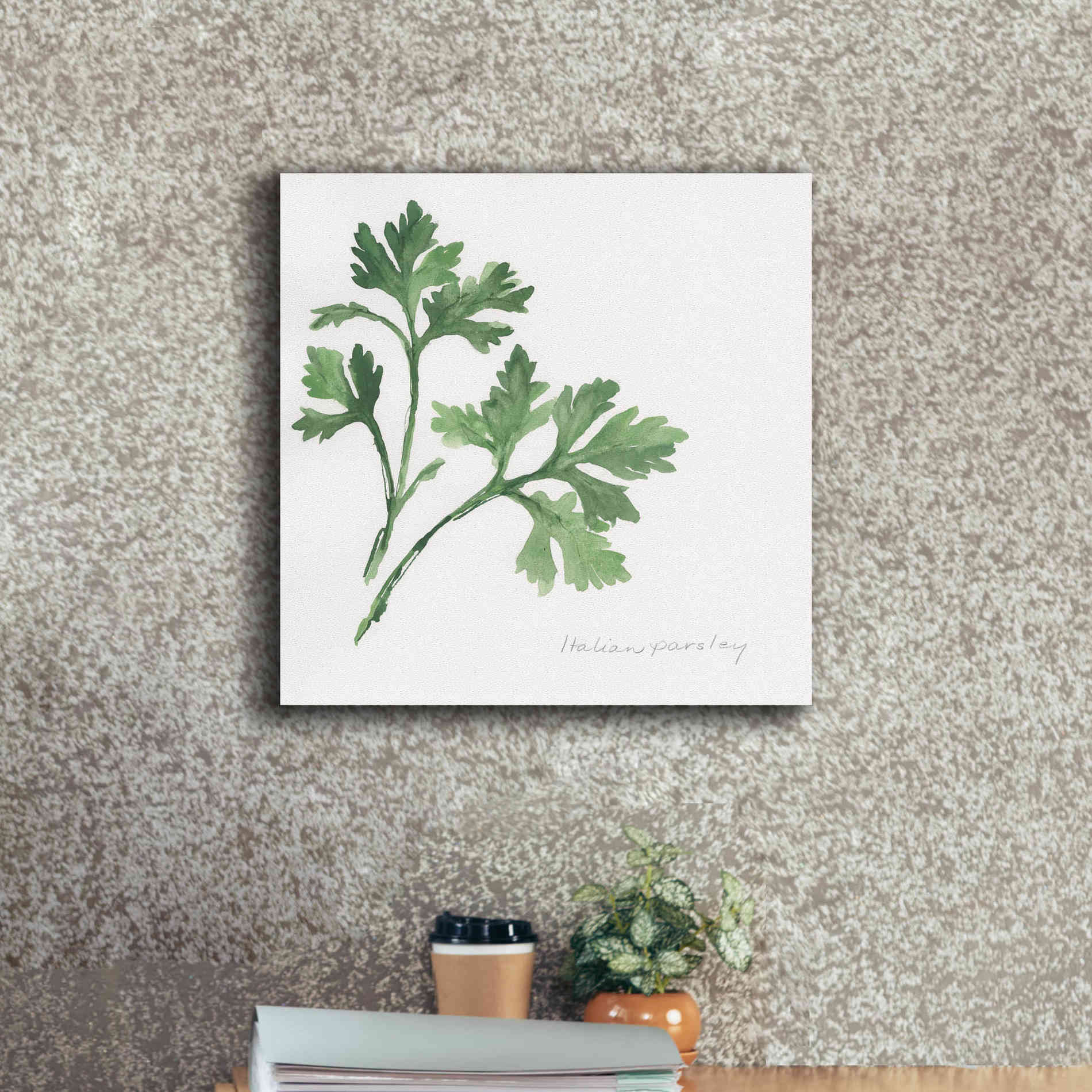 'Italian Parsley' by Chris Paschke, Canvas Wall Art,18 x 18