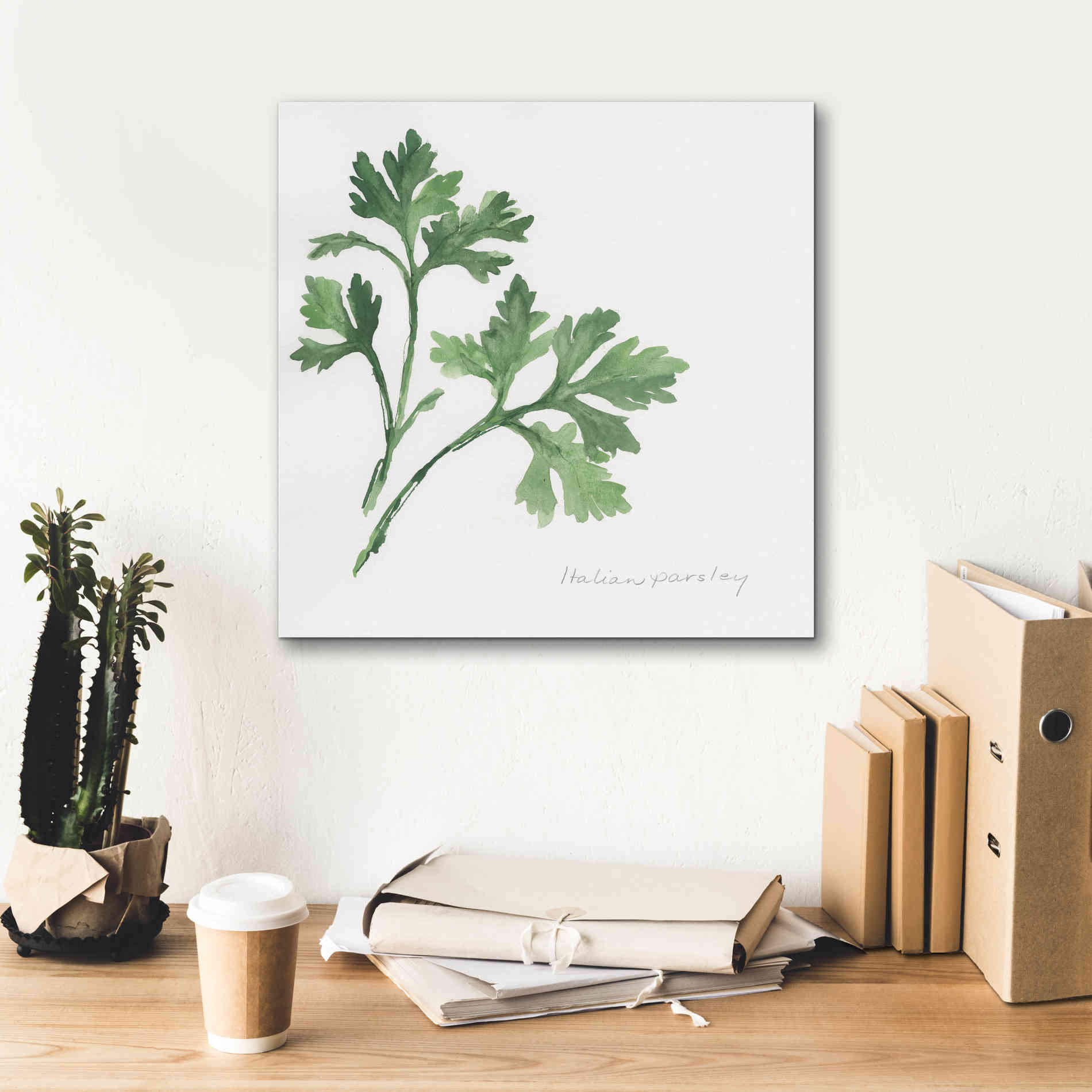 'Italian Parsley' by Chris Paschke, Canvas Wall Art,18 x 18
