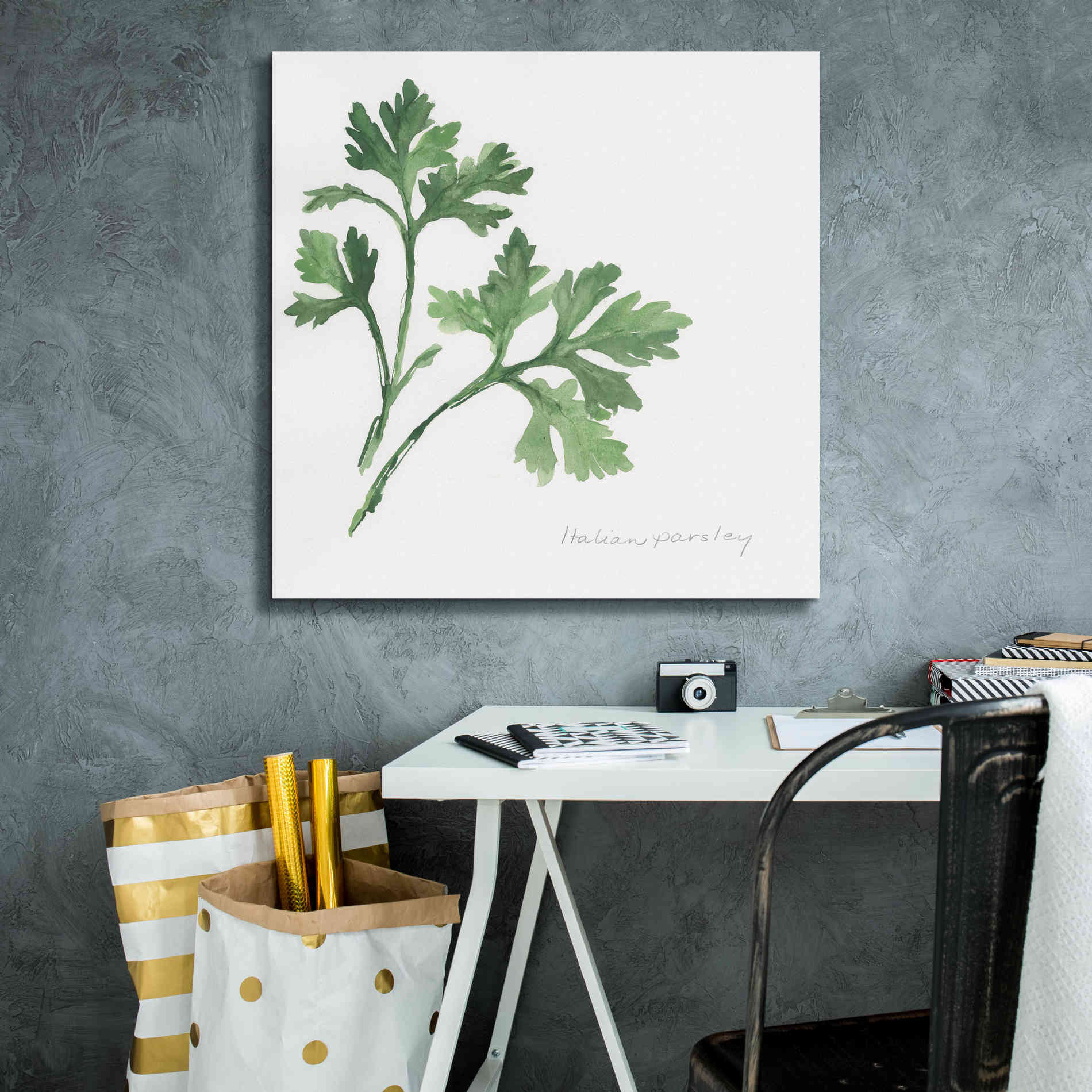 'Italian Parsley' by Chris Paschke, Canvas Wall Art,26 x 26