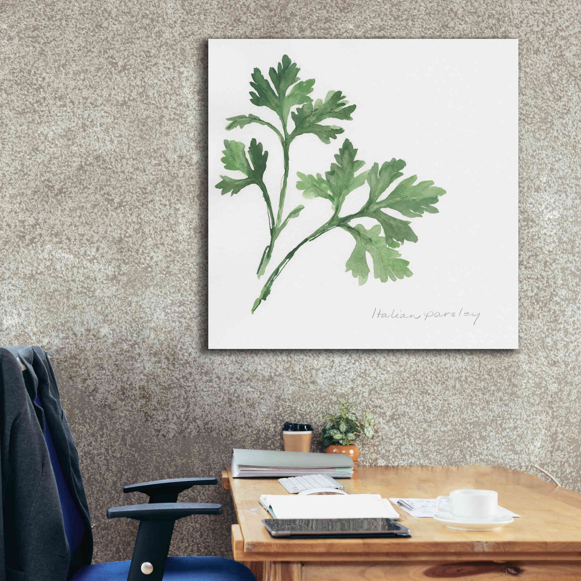 'Italian Parsley' by Chris Paschke, Canvas Wall Art,37 x 37