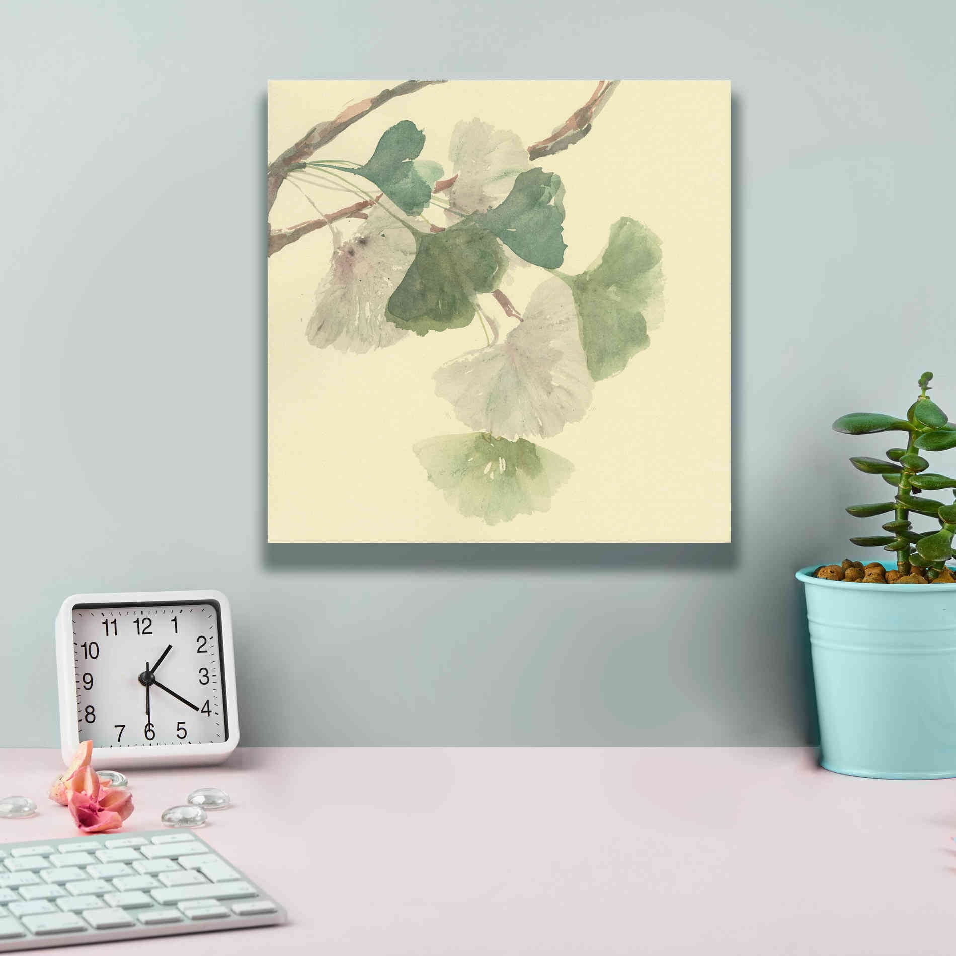 'Gingko Leaves I' by Chris Paschke, Canvas Wall Art,12 x 12