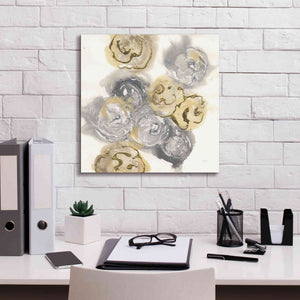 'Gold Edged Neutral I' by Chris Paschke, Canvas Wall Art,18 x 18