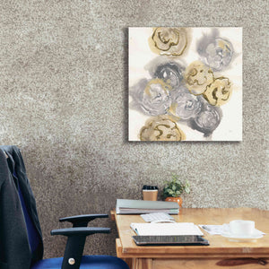 'Gold Edged Neutral I' by Chris Paschke, Canvas Wall Art,26 x 26