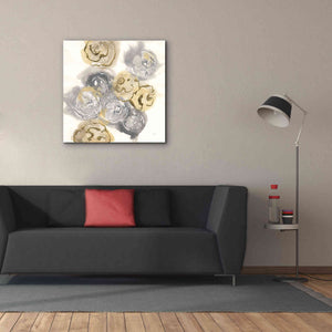 'Gold Edged Neutral I' by Chris Paschke, Canvas Wall Art,37 x 37