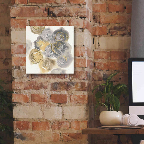 Image of 'Gold Edged Neutral II' by Chris Paschke, Canvas Wall Art,12 x 12