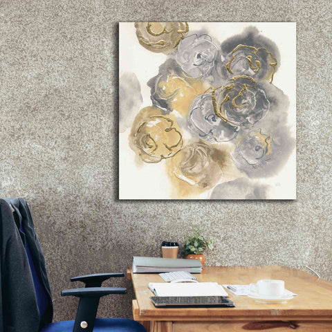 Image of 'Gold Edged Neutral II' by Chris Paschke, Canvas Wall Art,37 x 37