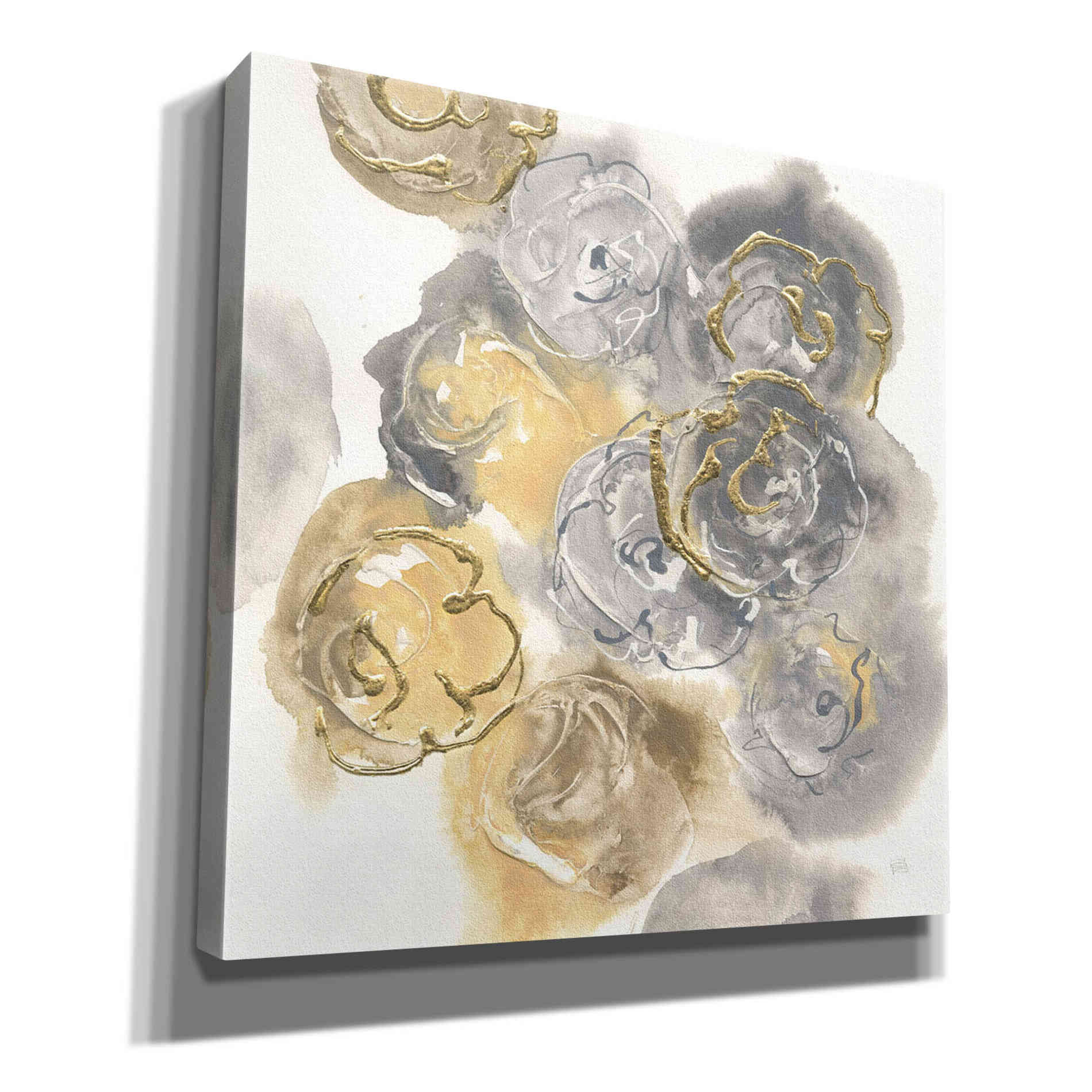 'Gold Edged Neutral II' by Chris Paschke, Canvas Wall Art