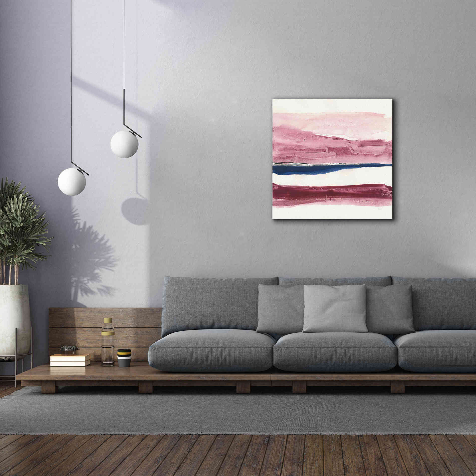 'Patch of Indigo I' by Chris Paschke, Canvas Wall Art,37 x 37