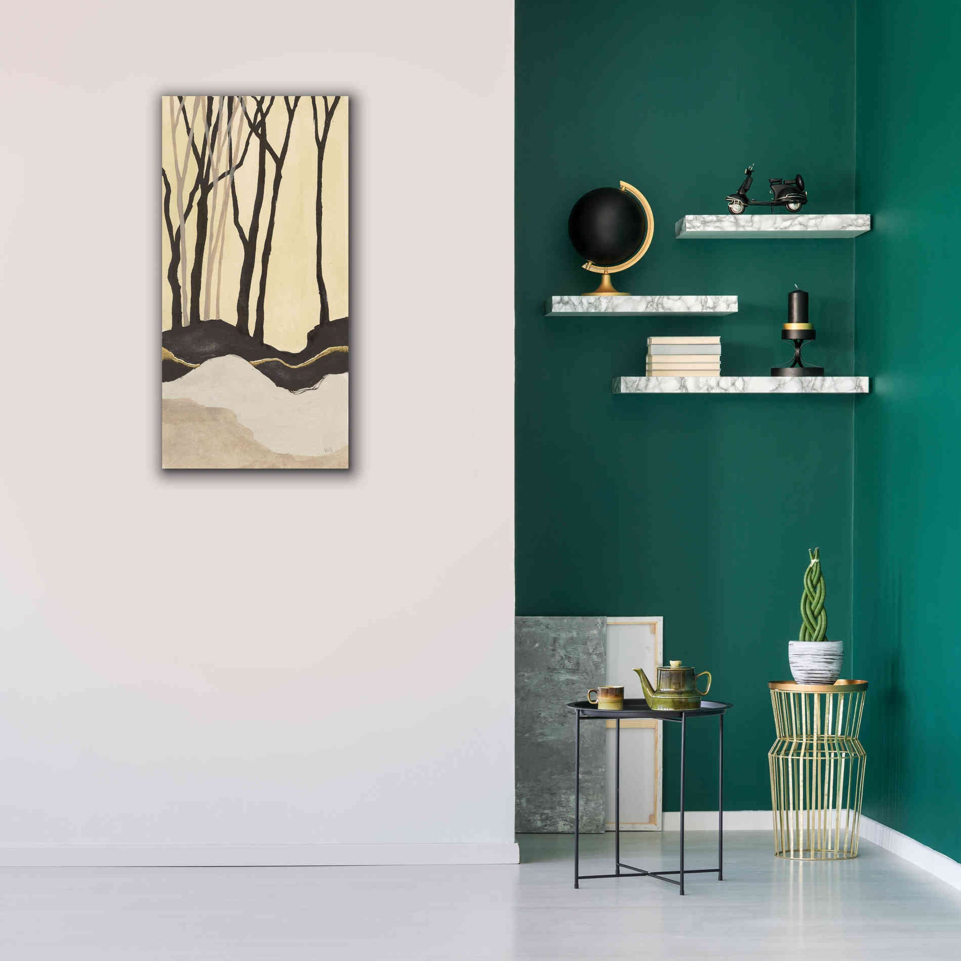 'Silhouette I' by Chris Paschke, Canvas Wall Art,20 x 40
