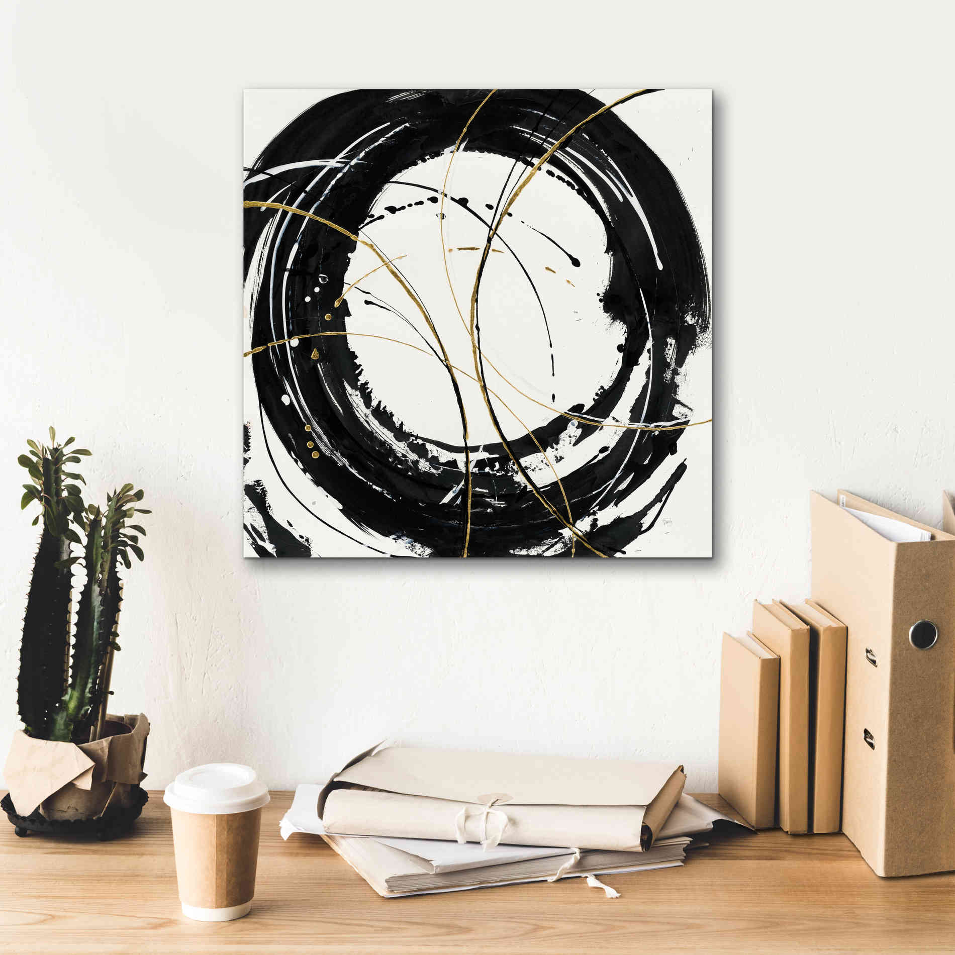 'Circular Web' by Chris Paschke, Canvas Wall Art,18 x 18