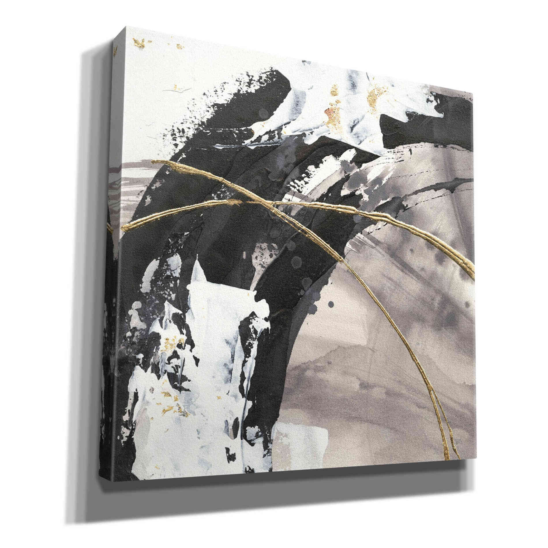 'Gilded Arcs II' by Chris Paschke, Canvas Wall Art