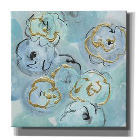 'Gold Edged Teal I' by Chris Paschke, Canvas Wall Art