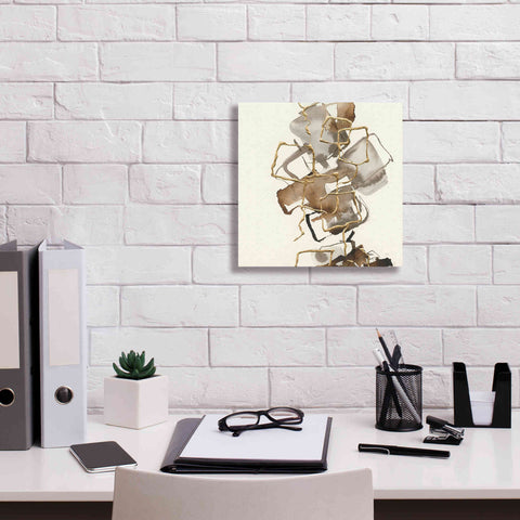Image of 'Gold Squares I' by Chris Paschke, Giclee Canvas Wall Art,12 x 12