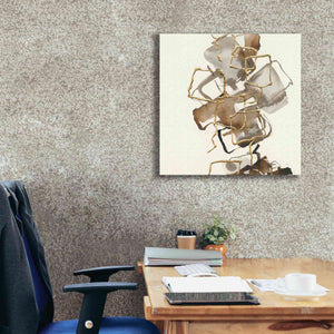 'Gold Squares I' by Chris Paschke, Giclee Canvas Wall Art,26 x 26